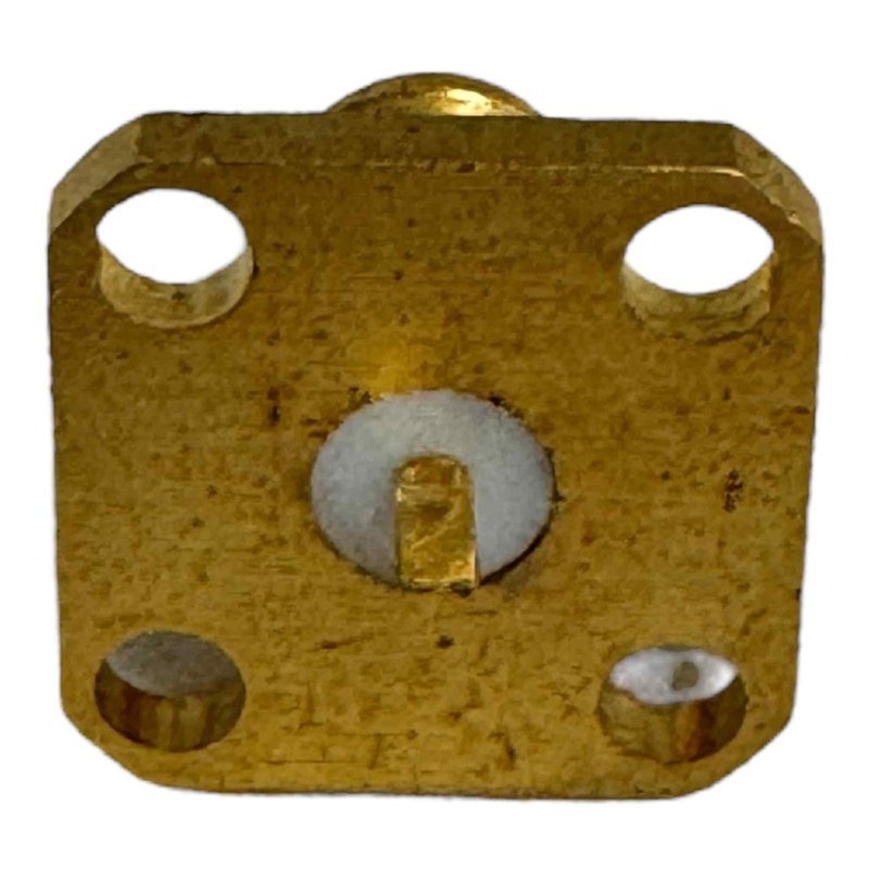 GD.043.725 Compel RF Connector 4 Hole Flange Panel Mount Jack SMA (f)