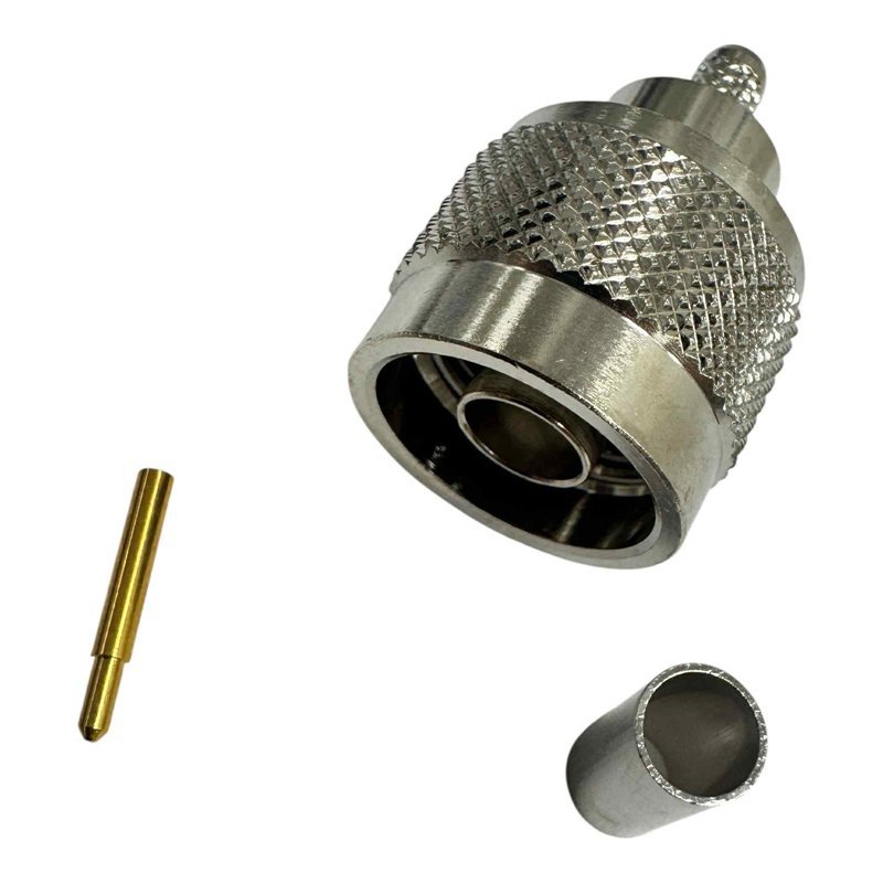 Genex RF Connector Straight Crimp Plug N Type(m) For RG58 Cable