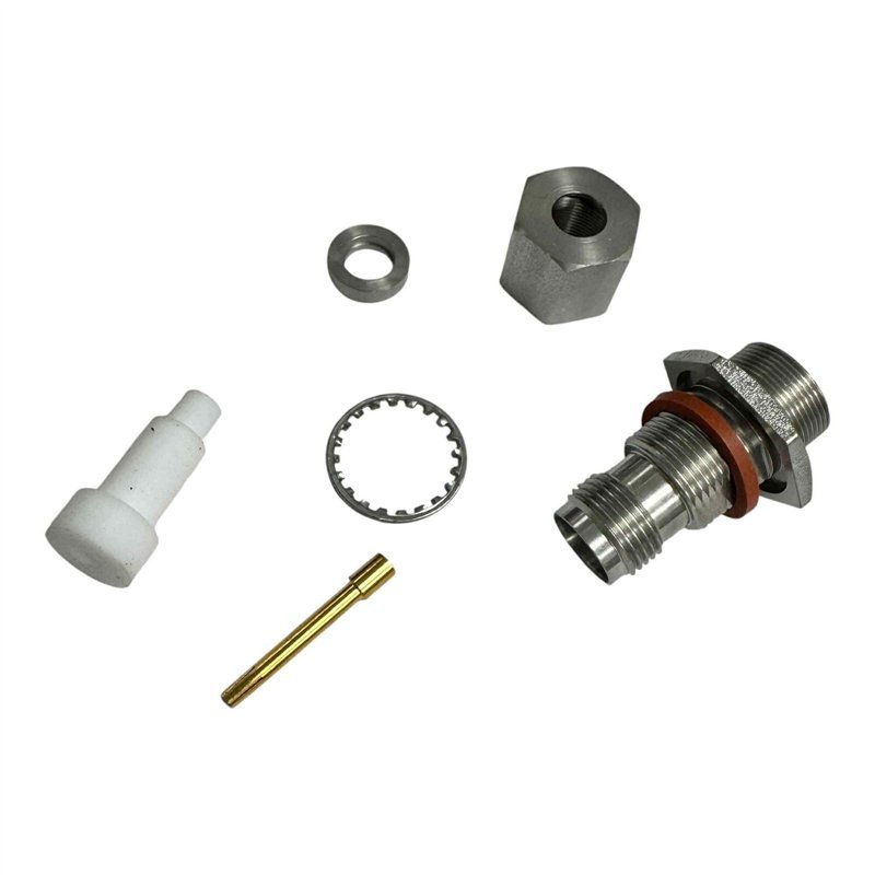 3104-7750-00 Omni Spectra RF Connector Straight Bulkhead TNC(F) For RG401/U Cable