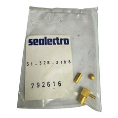 51-328-3188 Sealectro RF Connector Right Angle SMB (f)