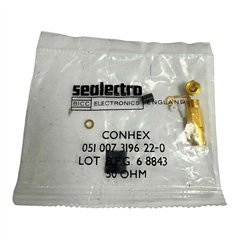 51-007-3196 Sealectro RF Connector Straight Plug SMB (f)