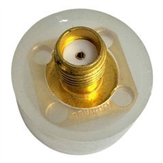 R125510000 Radiall RF Connector 4 Hole Flange Panel Mount Jack SMA (F)
