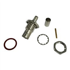 Genex RF Connector Straight Bulkhead BNC(f) For RG62A/U Cable