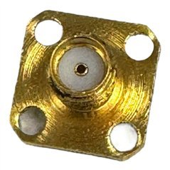 2052-1216 Omni Spectra RF Connector 4 Hole Flange Panel Mount Jack SMA (f)