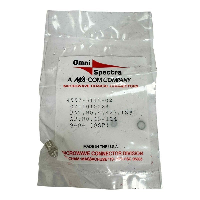4557-5119-02 Omni Spectra RF Connector Straight Bulkhead Jack OSP(m)