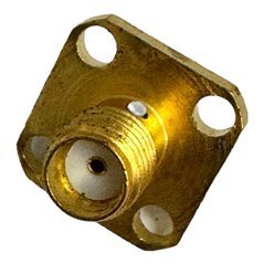 2052-0000-00 Omni Spectra RF Connector 4 Hole Flange Panel Mount Jack Terminal SMA (f)