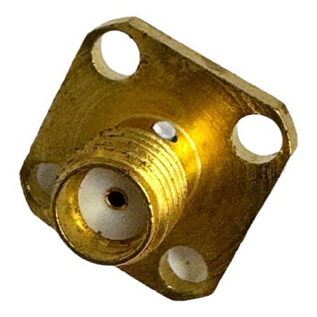 2052-0000-00 Omni Spectra RF Connector 4 Hole Flange Panel Mount Jack Terminal SMA (f)
