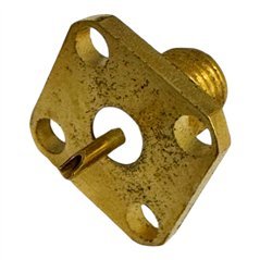 2052-0000-00 Omni Spectra RF Connector 4 Hole Flange Panel Mount Jack Terminal SMA (f)