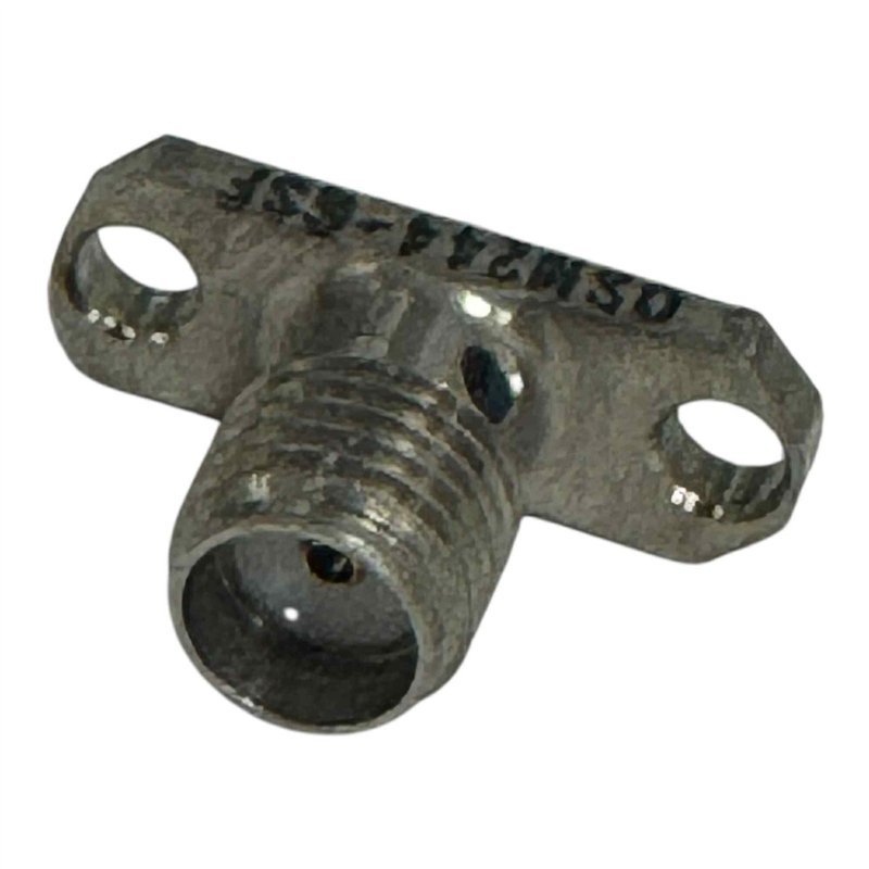 OSM244-6SF Omni Spectra RF Connector 2 Hole Flange Panel Mount Jack SMA (f)