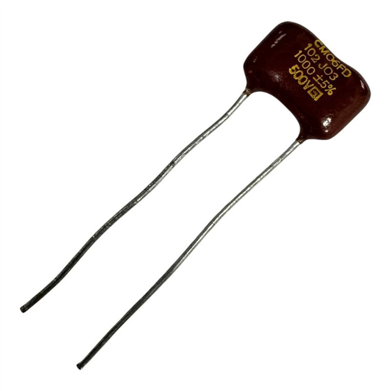 CM06FD102J03 Cornell Dubilier Capacitor Radial Mica Film 1nF 1000pF 500V 5%