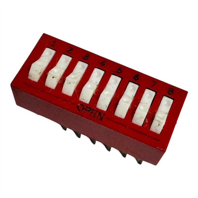 76SB08 DIP Slide Switch 8 Position SPST