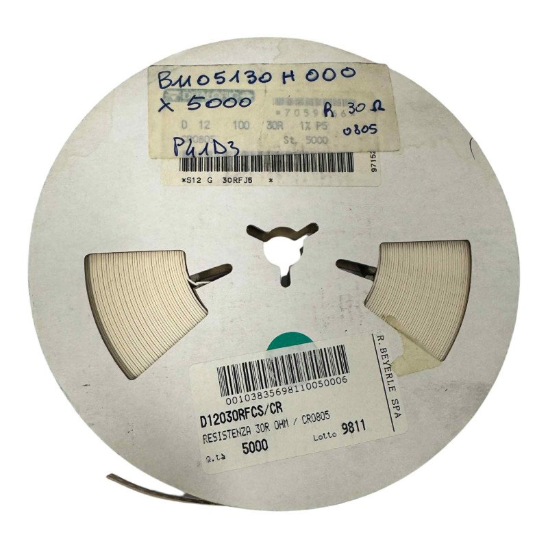 CR0805 SMD Resistor  30Ohm 30R 1/8W 1% [Qtyx3000]