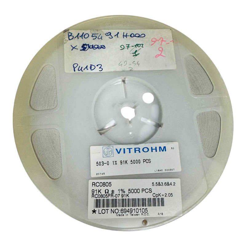 RC0805FR-07 Vitrohm SMD/SMT Resistor 91Kohm 91K 1/8W 1%