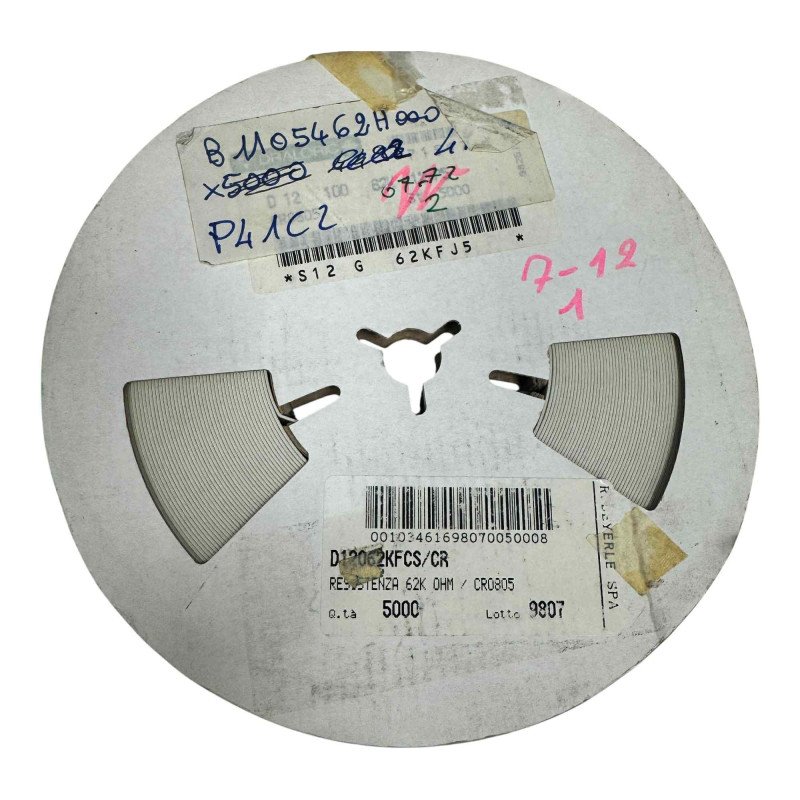 CR0805 Draloric SMD Resistor 62KOhm 62K 1/8W 1% [Qtyx4800]