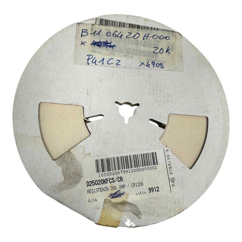 CRCW1206 SMD Resistor 20KOhm 20K 1/4W 1% [Qtyx4800]