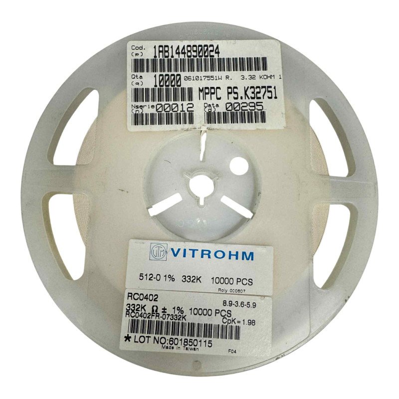 RC0402FR-07332K Vitrohm 332Kohm 332K 1/16W 1% [Qtyx10000]