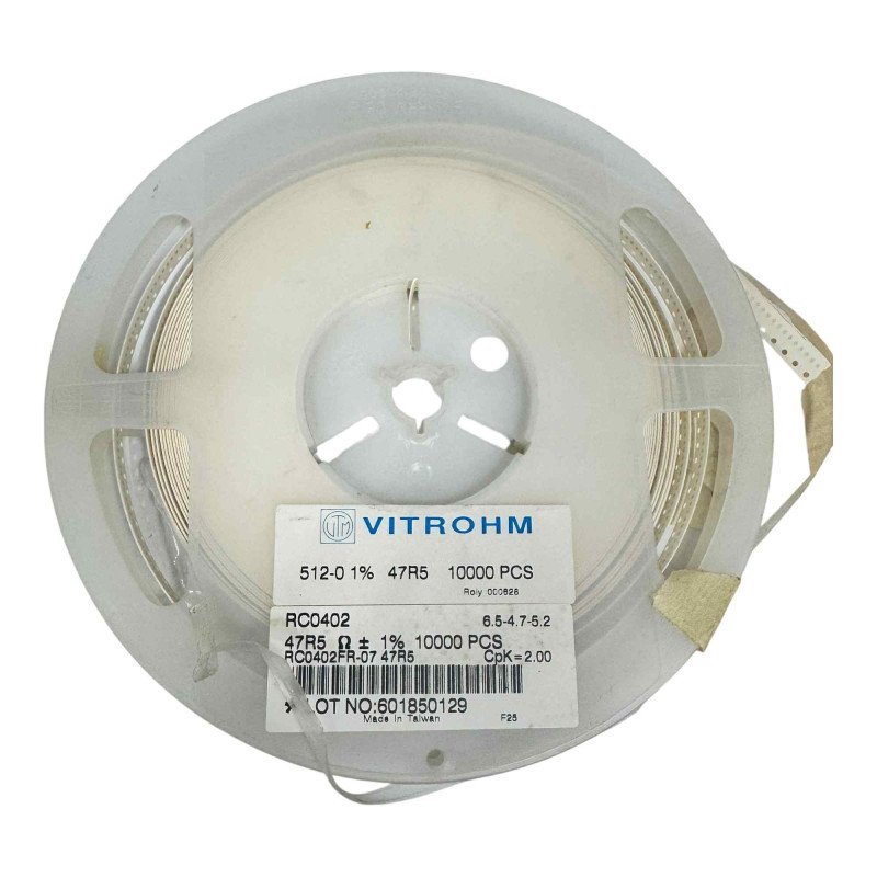 CR0402 Vitrohm SMD Resistor 47.5Ohm 47R5 1/16W 1% [Qtyx6000]