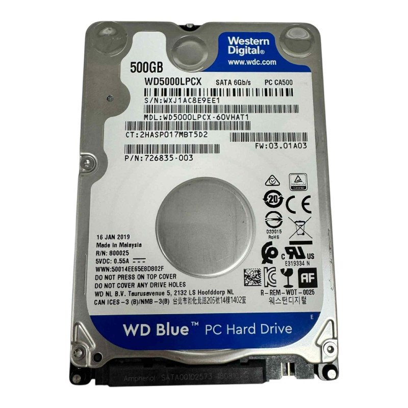 WD5000LPCX Western Digital Hard Drive 500GB