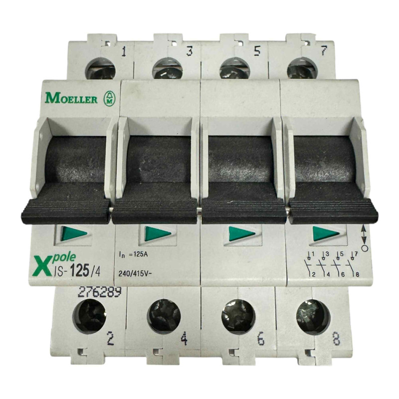 IS-125/4 Klockner Moeller 4 Pole Circuit Breaker 125A