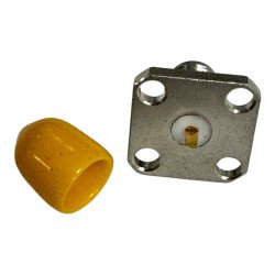 RF Connector 4 Hole Flange Panel Mount Jack SMA (F)