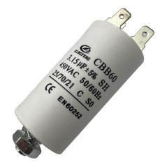 Dingfeng Capacitor Motor Run Faston 3.15uf 450Vac 5% CBB60