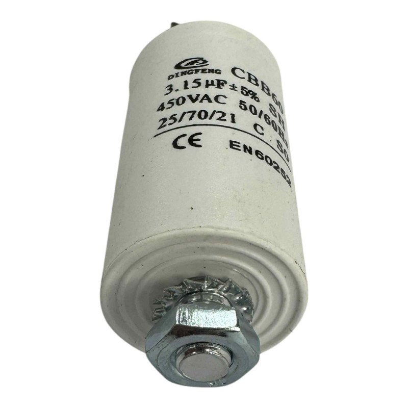Dingfeng Capacitor Motor Run Faston 3.15uf 450Vac 5% CBB60