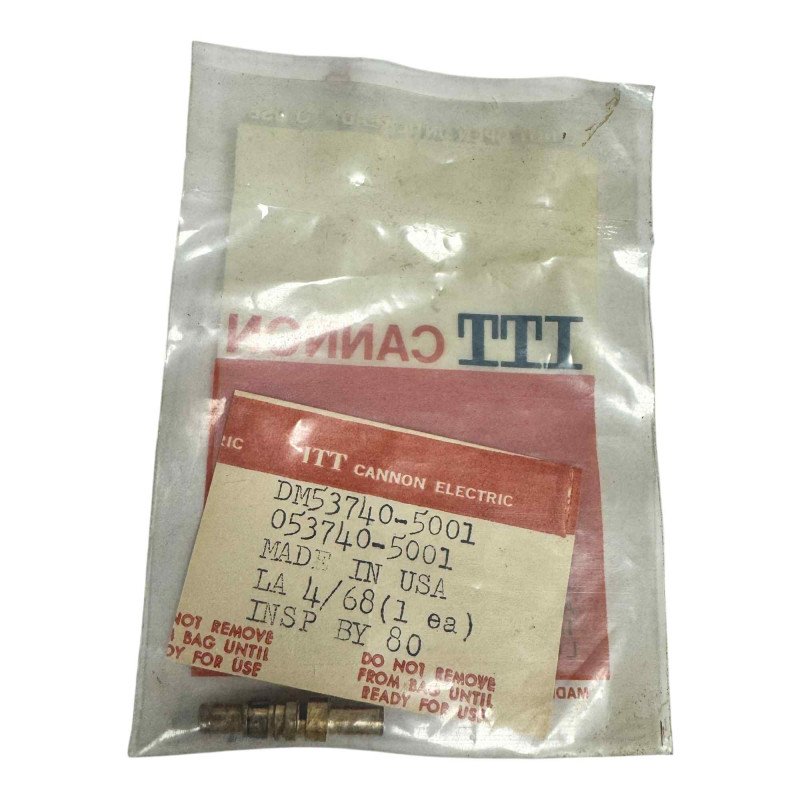 DM53740-5001 ITT Cannon D Sub Connector Coaxial Gold Contact Pin