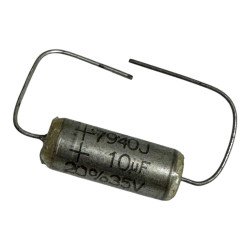 MTV ETS Capacitor Axial Tantalum 10uF 35V 20% 17x7mm