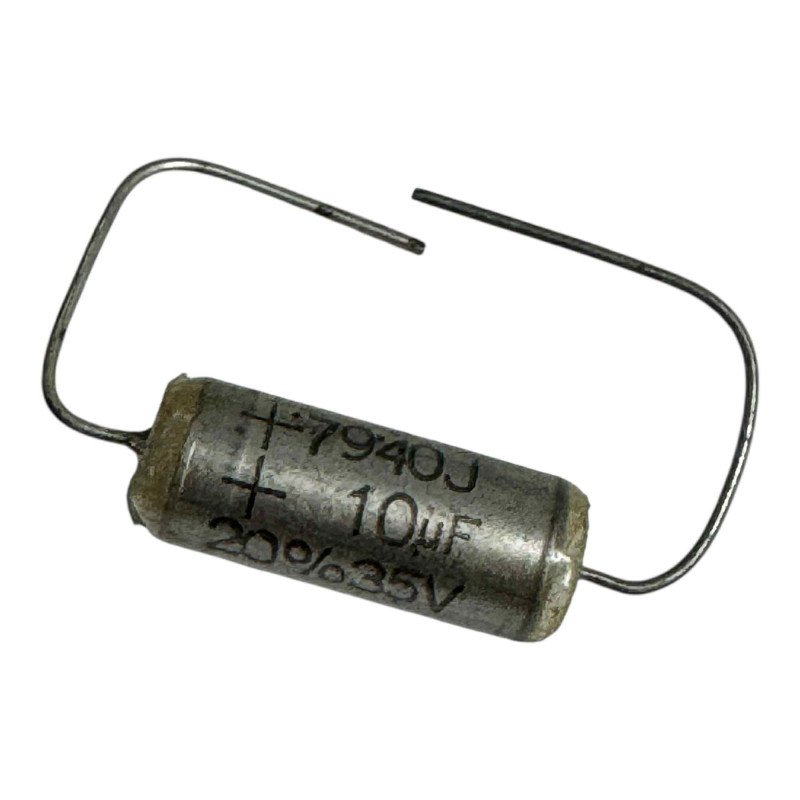 MTV ETS Capacitor Axial Tantalum 10uF 35V 20% 17x7mm