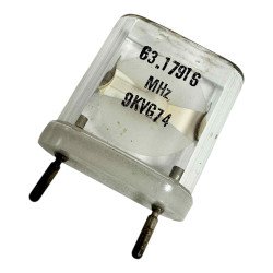 Crystal Oscillator 2 Pin Clock 63.17196MHz