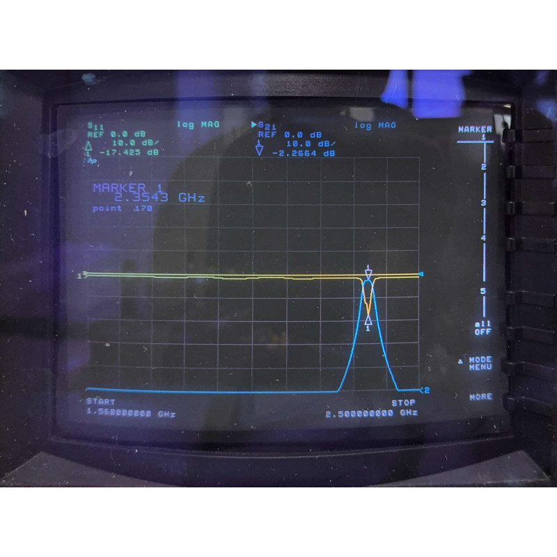 S-2002 RF Filter Tunable 3 Section Bandpass 1650-2350Mhz N Type