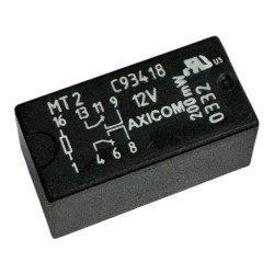 C93418 Axicom Small Signal Relay PCB Mount DPDT 12V 1.25A