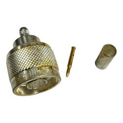 11N-50-3-29C/133 Huber Suhner RF Connector Straight Crimp Plug N Type (M) For RG223 Cable