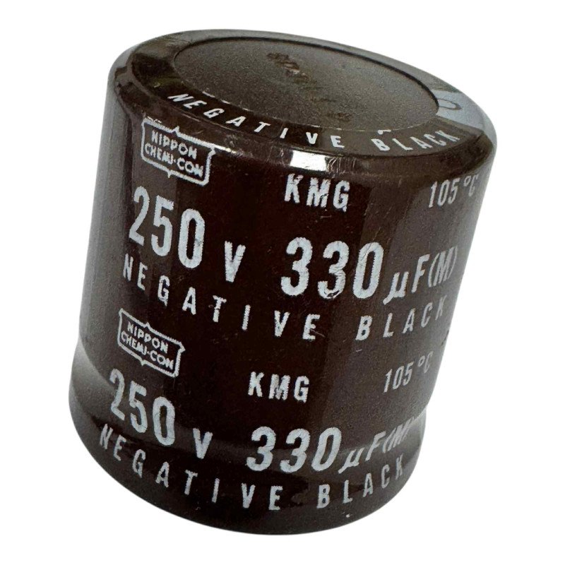 KMG Nippon Chemicon Capacitor Radial Electrolytic 330uF 250V 105C 31x31mm