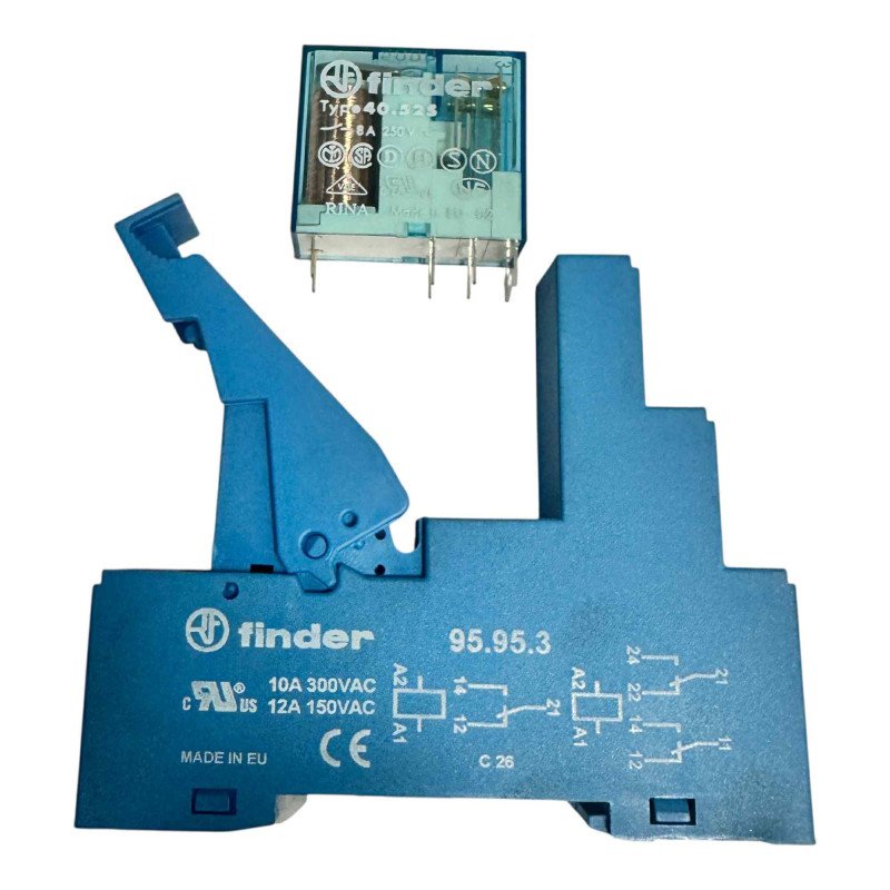 49.52.7.024.5050 Finder Relay Module 24Vdc DPDT 8A
