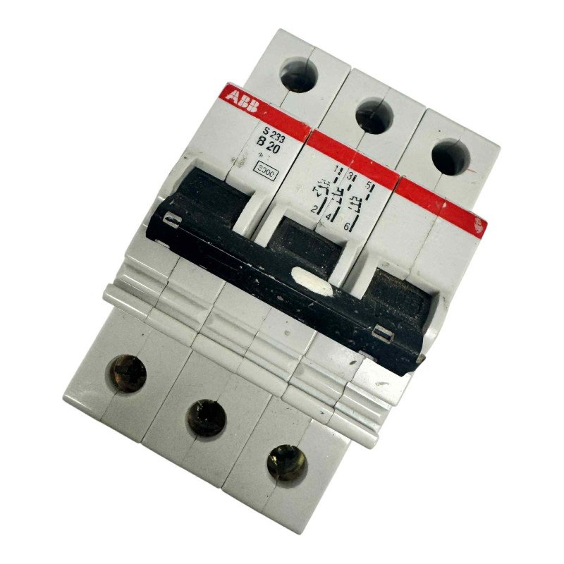 S233 ABB 3 Pole Circuit Breaker 20A 240-415V