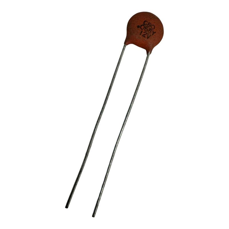 C80 Capacitor Radial Ceramic Disc 0.068uF 68nF 12V
