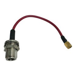 Semi Rigid Coaxial Cable N Type (F) Bulkhead To SMA (M) 200mm