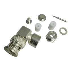 433-4188 Greenpar RF Connector Right Angle BNC (m) For 5mm Cable