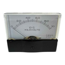 Rectangular DC Panel Meter Voltmeter 0–10000V, 4x3.5" High Voltage Meter 10kv