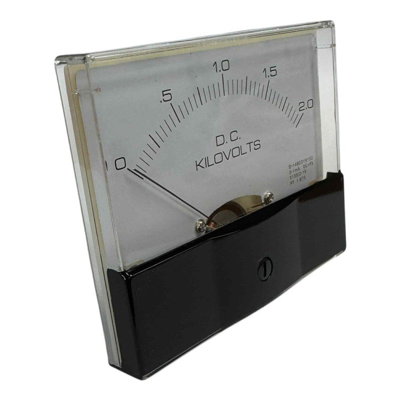 Rectangular DC Panel Meter Voltmeter 0–2000V, 4x3.5" High Voltage Meter 2kv