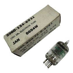 JAN 5654W General Electric Electron Vacuum Tube Valve