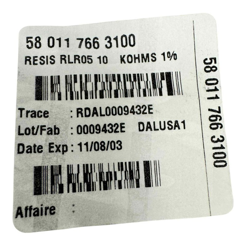 RLR05C1002FS Vishay Metal Film Resistor 10Kohm 10K 1/8W 1% [Qtyx100]