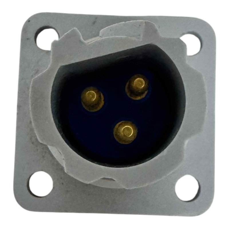 FRB 4 Hole Flange Panel Mount Turn Lock Connector 3 Position 3 Pin Male