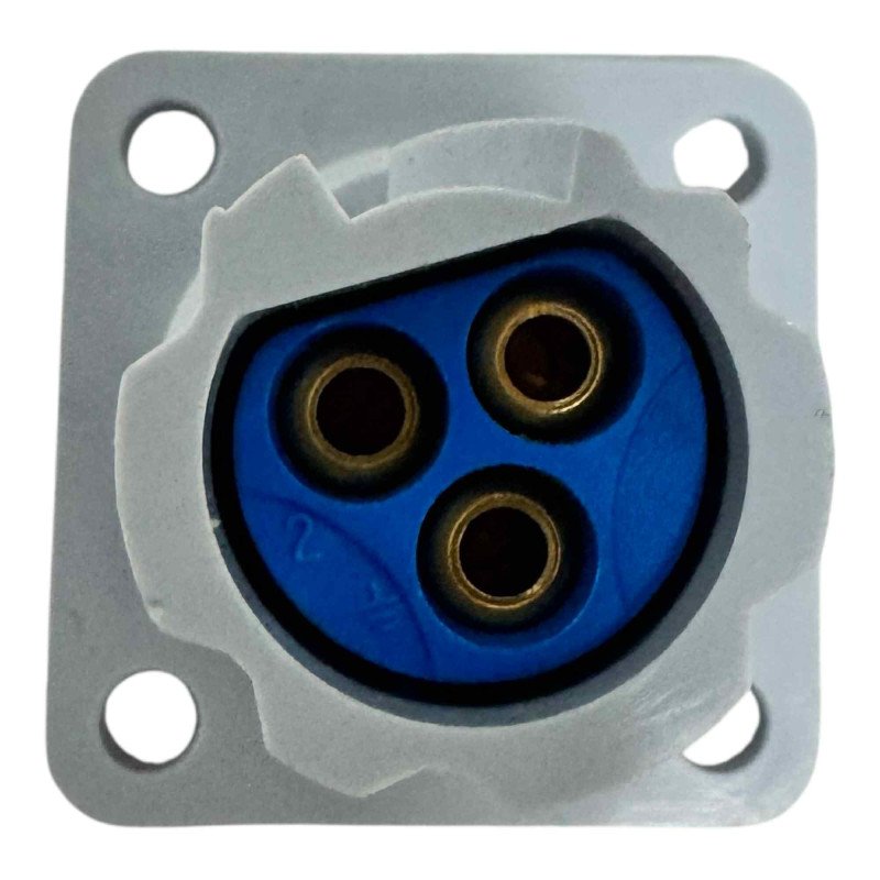 FRB 4 Hole Flange Panel Mount Turn Lock Connector 3 Position 3 Pin Female