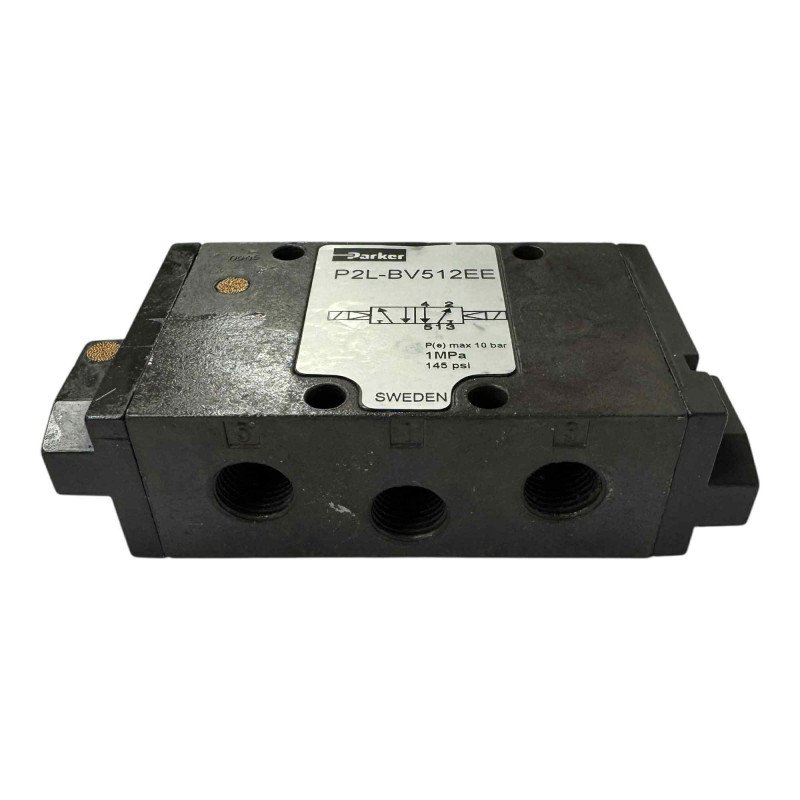 P2LBV512EE NEW PARKER PNEUMATIC 5/2 SOLENOID VALVE 24VDC