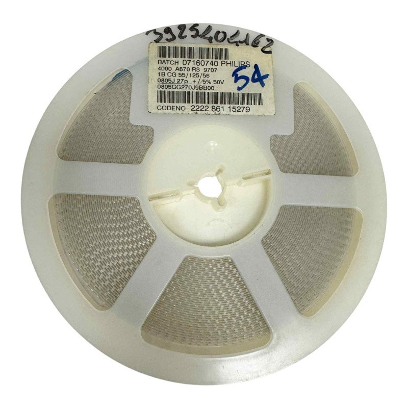 0805CG270J9BB00 Philips SMD Ceramic Capacitor 27pF 50V 5% [Qtyx3000]