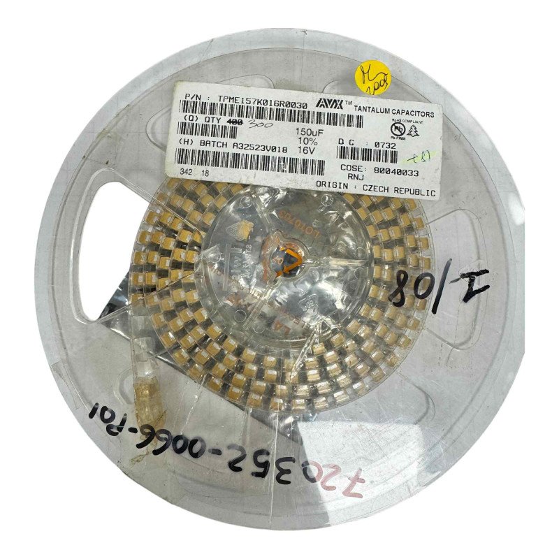 TPME157K016R0030 AVX SMD Tantalum Capacitor 150uF 16V 10%