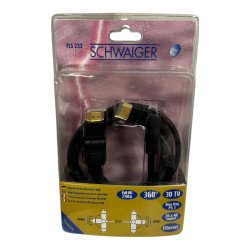 FLS232 Schwaiger HDMI 90° Plug with Ethernet 2.0M