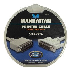 390477 Manhattan Printer Cable DB25 male to CEN36 male 1.8m/6ft